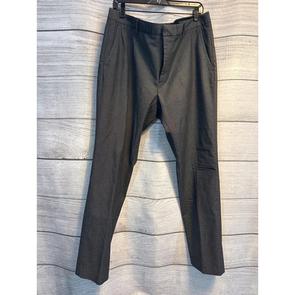 Bonobos Mens Gray Slim-Fit Tuesday Dress Pants 38/32